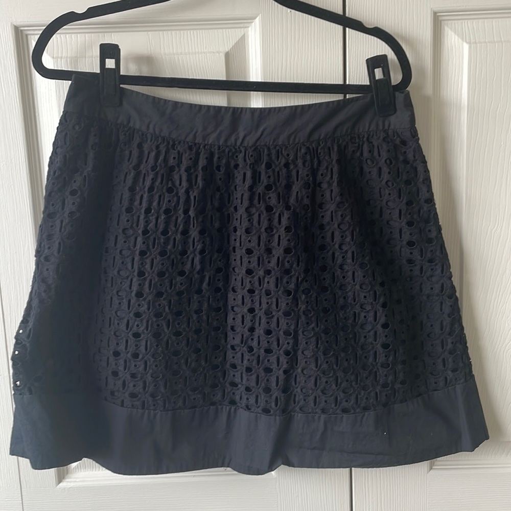 Loft eyelet mini skirt